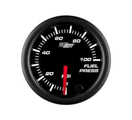 Black 7 Color Fuel Pressure Gauge