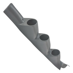 Gray Triple Pillar Gauge Pod for 11-16 Ford Super Duty Power Stroke