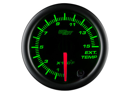 Black 7 Color 1500° F Pyrometer EGT Gauge