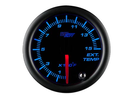 Black 7 Color 1500° F Pyrometer EGT Gauge