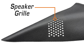 Built-In Speaker Grille with Factory Speaker Mount