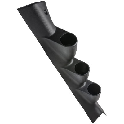 Black Triple Pillar Gauge Pod for 17-20 Ford Super Duty 6.7L Powerstroke