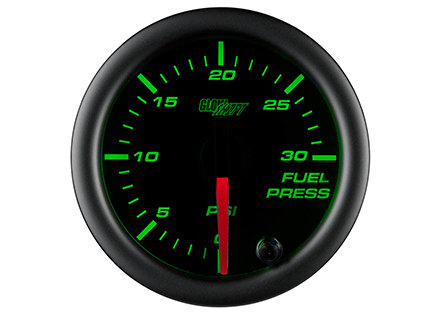 Black 7 Color 30 PSI Fuel Pressure Gauge