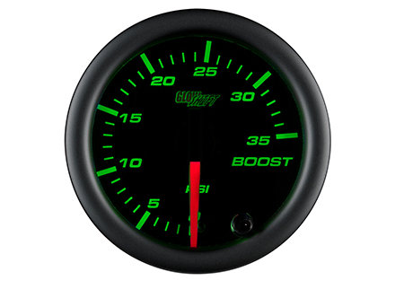 Black 7 Color 35PSI Boost Gauge