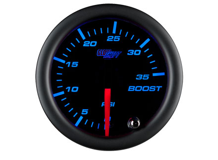 Black 7 Color 35 PSI Boost Gauge