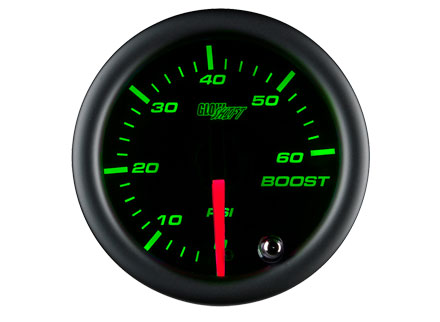 Black 7 Color 60PSI Boost Gauge