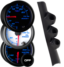 7 Color Series Triple Gauge Package for 94-97 Dodge Ram Cummins