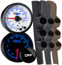 Elite 10 Color Series Triple Gauge Package for 98-02 Dodge Ram Cummins