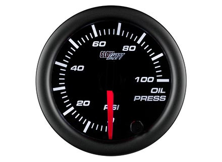 Black 7 Color Oil Pressure Gauge