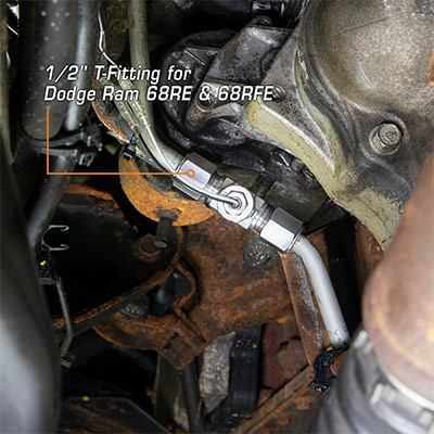 6.7L Cummins Transmission Line T-Fitting Adapter