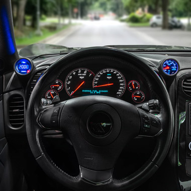 Gauge Pods Installed on Corvette