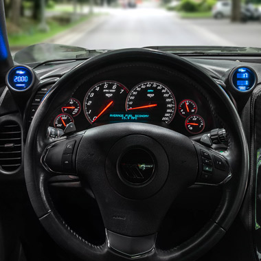 Gauge Pods Installed on Corvette