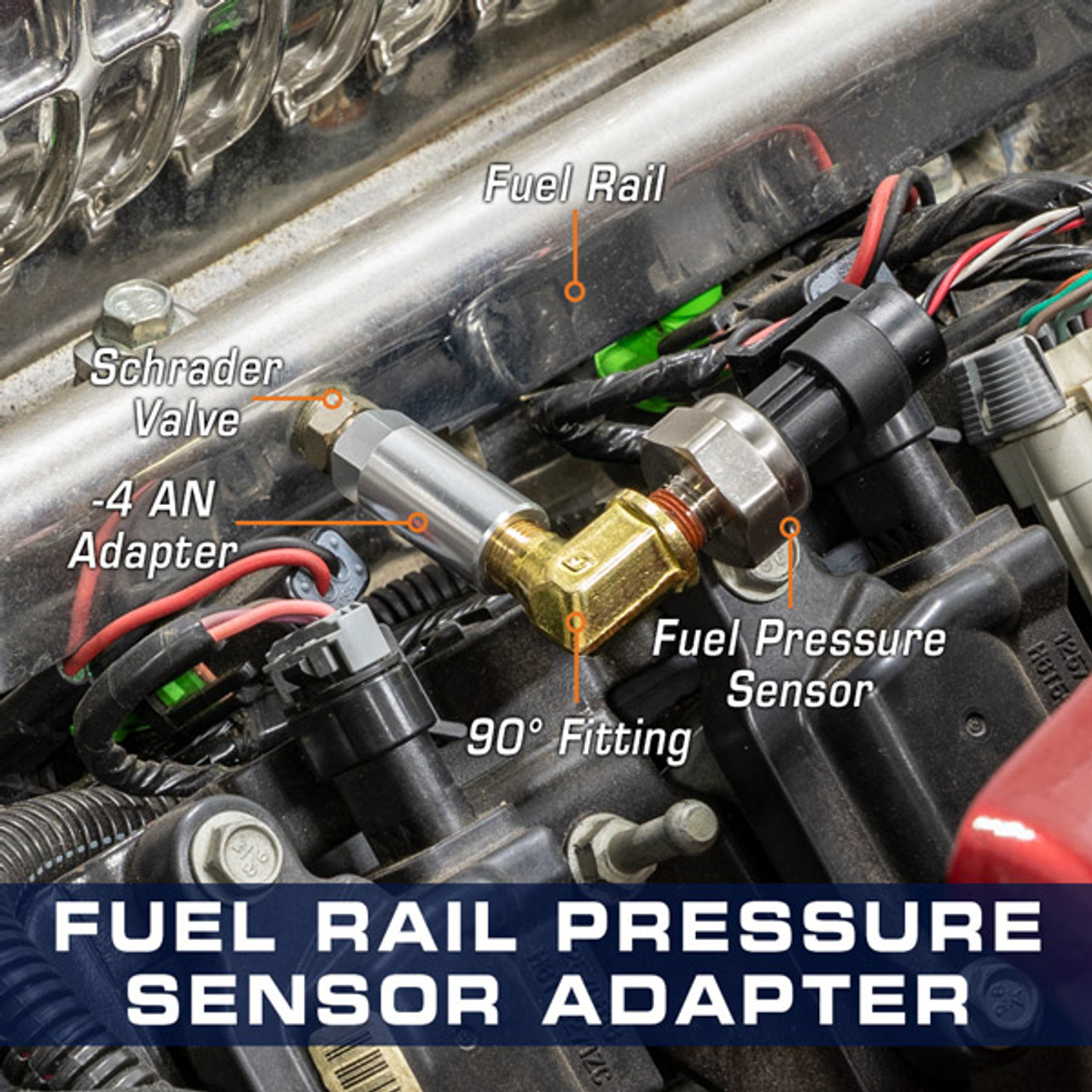 GM Fuel Rail Schrader Valve Adapter