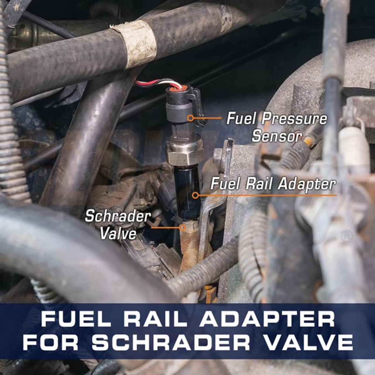 Fuel Rail Thread Adapter for Ford Schrader Valve