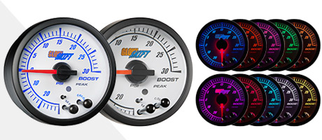 White Elite 10 Color Gauge Series