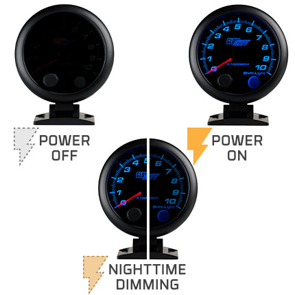 Compatible with Single Coil & Point Style Coil Ignition Systems GlowShift Tachometer Tach Gauge Signal Filter 