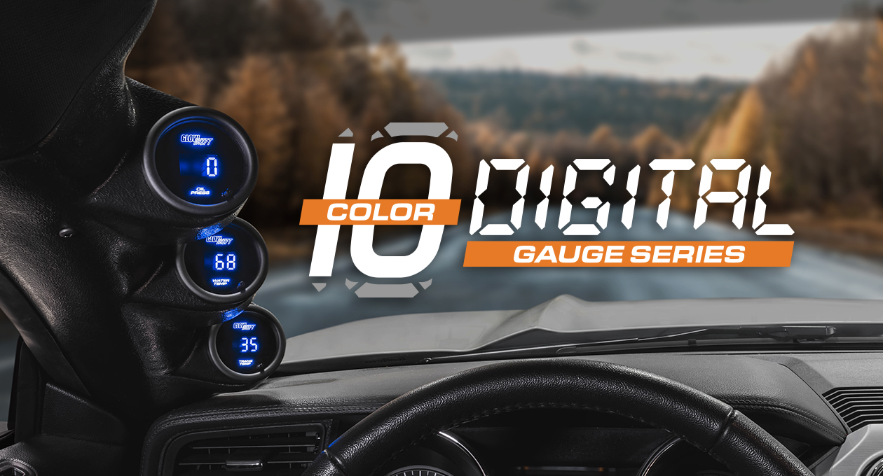 GlowShift 10 Color Digital Dual Temperature Gauge