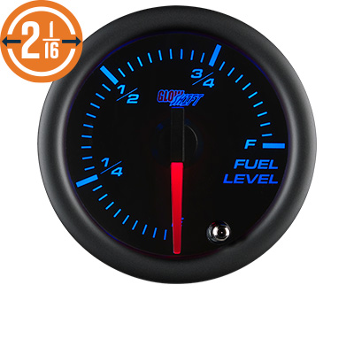 Black 7 Color Series Fuel Level Gauge