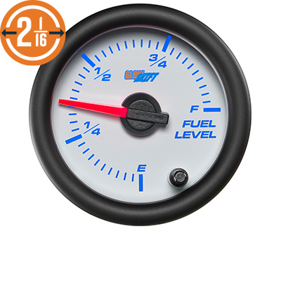 White 7 Color Series Fuel Level Gauge