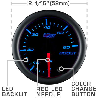 Black 7 Color Series Gauge Features Specs