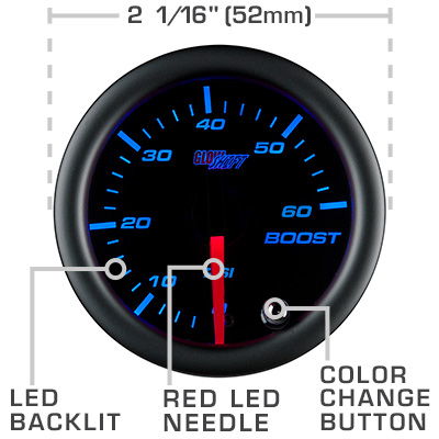 Tinted 7 Color Series Gauge Features Specs