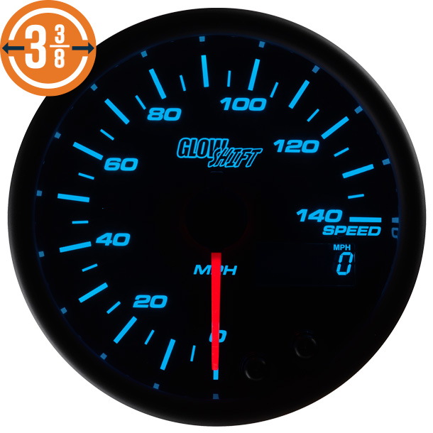 7 Color 85mm Speedometer Gauge