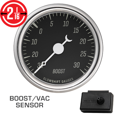Classic Black Series Turbo Boost Vacuum Gauge