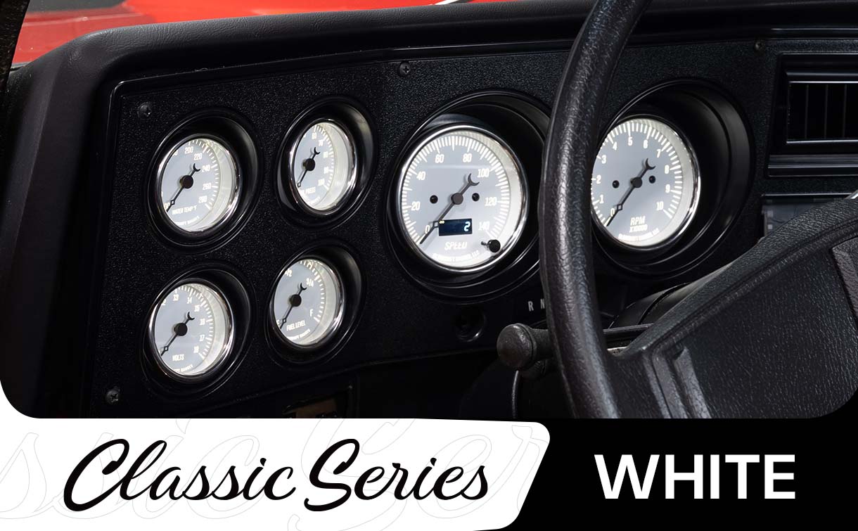Classic White Gauge Series Hero
