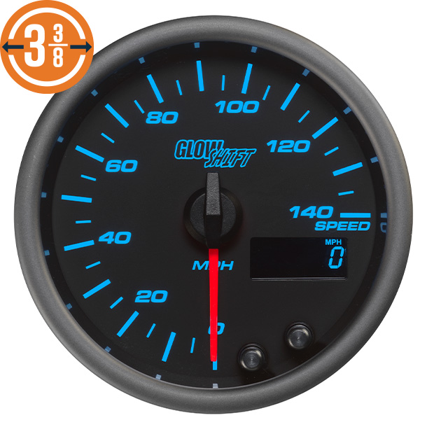 7 Color 85mm Speedometer Gauge