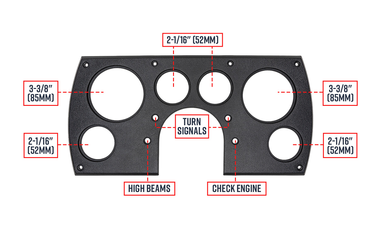 Replacement Camaro Dash Panel Cluster