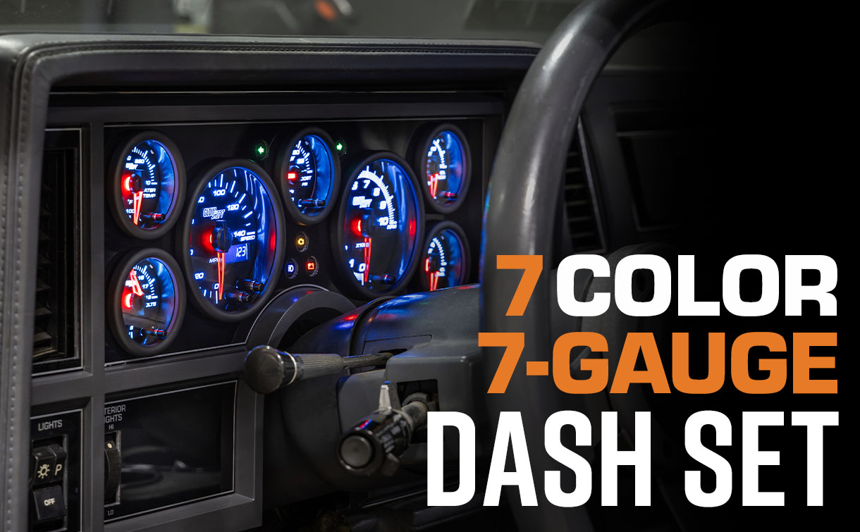 7 Color Series 7 Gauge Custom Dashboard Package for 84-87 Buick Regal Grand National Hero