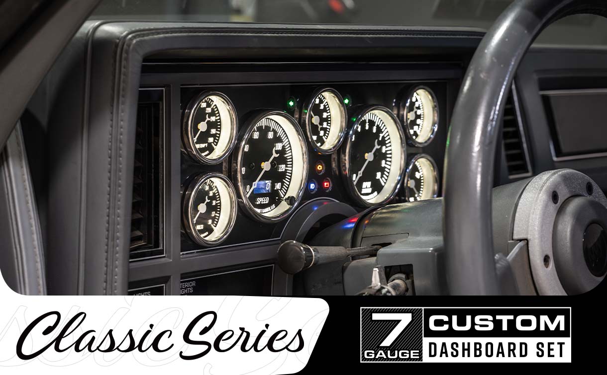 Classic Antique White Series 67-72 Chevy C10 Dashboard Package Hero