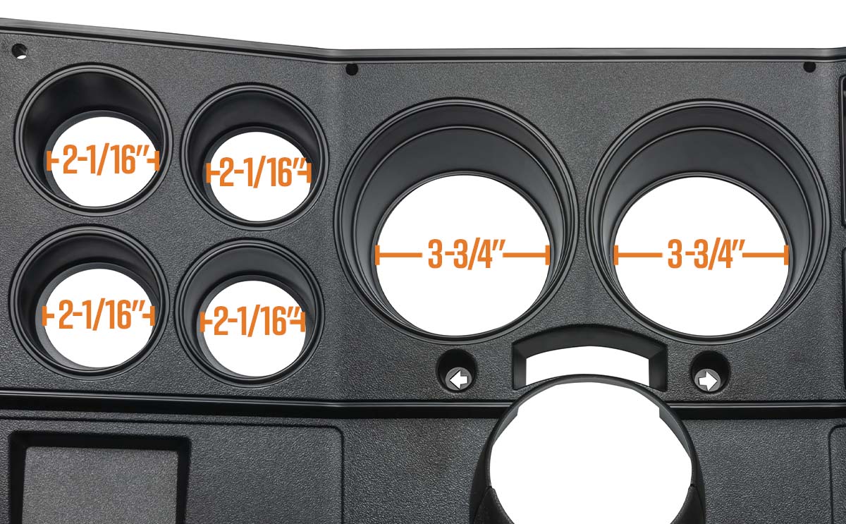 GlowShift Cluster Dash Panel Pod for 1973-1991 Chevrolet GMC Suburban