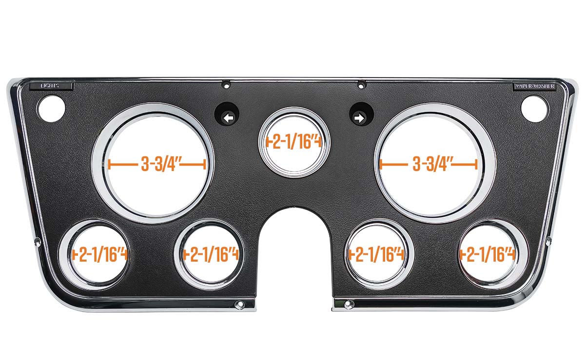 GlowShift Cluster Dash Panel Pod for 67-72 Chevrolet K5 Blazer