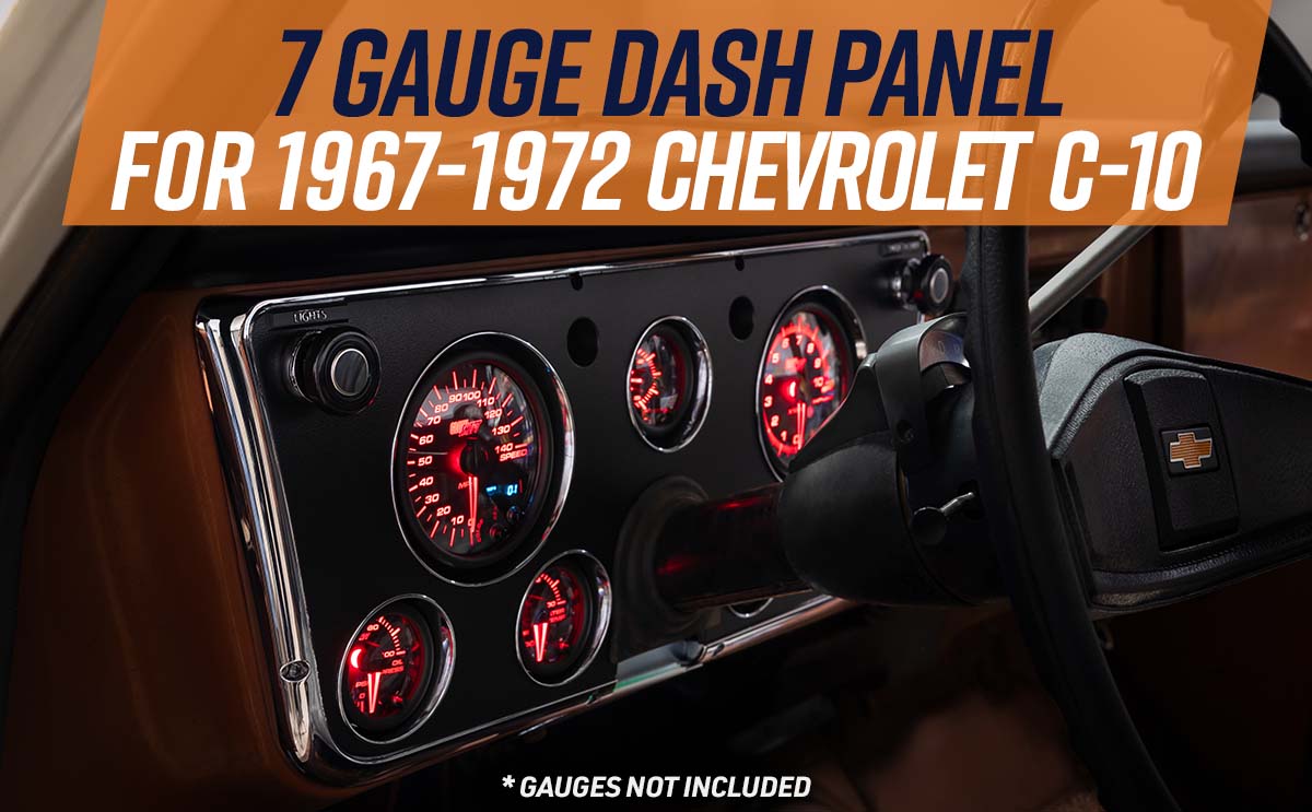 GlowShift | Replacement 7 Gauge 1967-1972 Chevy C10 Dash Panel