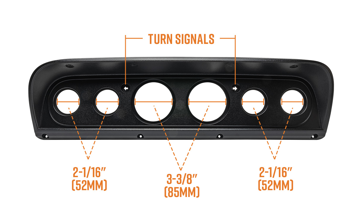GlowShift Cluster Dash Panel Pod for 67-72 Ford F-100