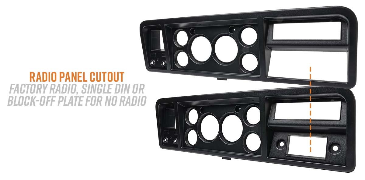 GlowShift Cluster Dash Panel Pod for 73-79 Ford F-100