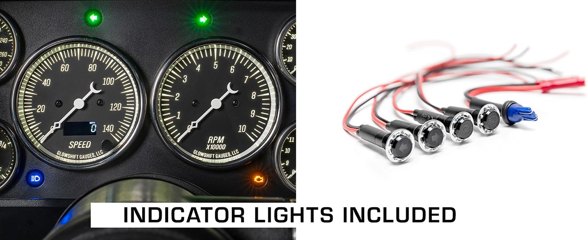 GlowShift Cluster Dash Panel Pod for GMC Typhoon