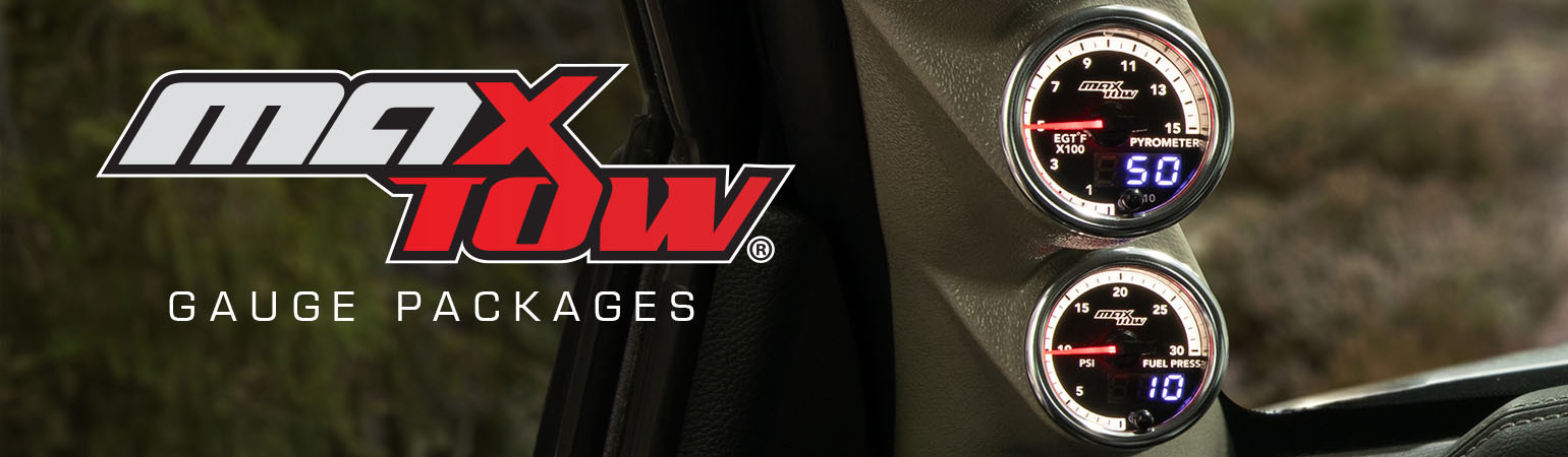 MaxTow Gauge Packages Banner