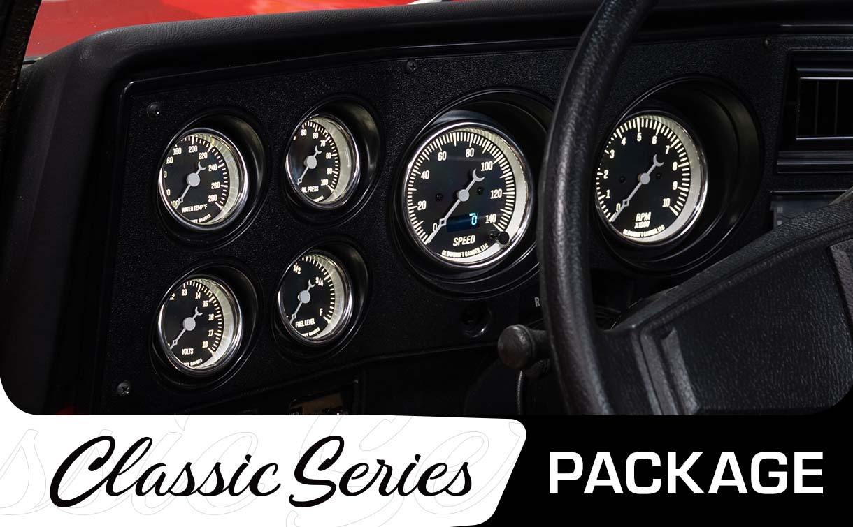 Classic Black Series 73-87 Chevy C10 Dashboard Package Hero