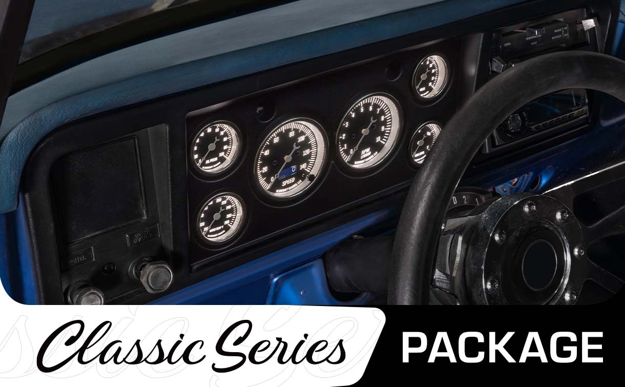 Classic Black Series 73-79 Ford F100 F150 Dashboard Package Hero