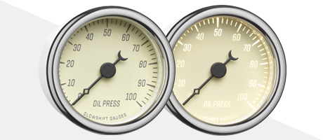 Classic Antique White Gauge Series