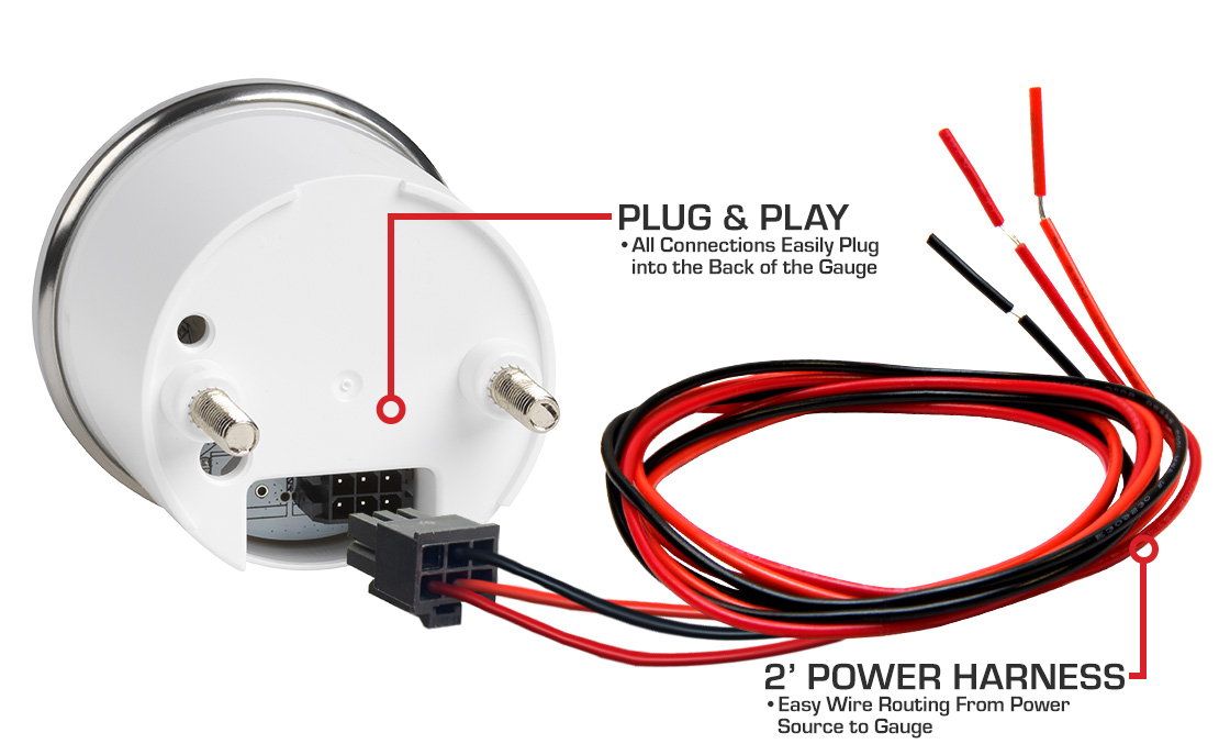 Classic Series Voltmeter Gauge Parts & Wiring