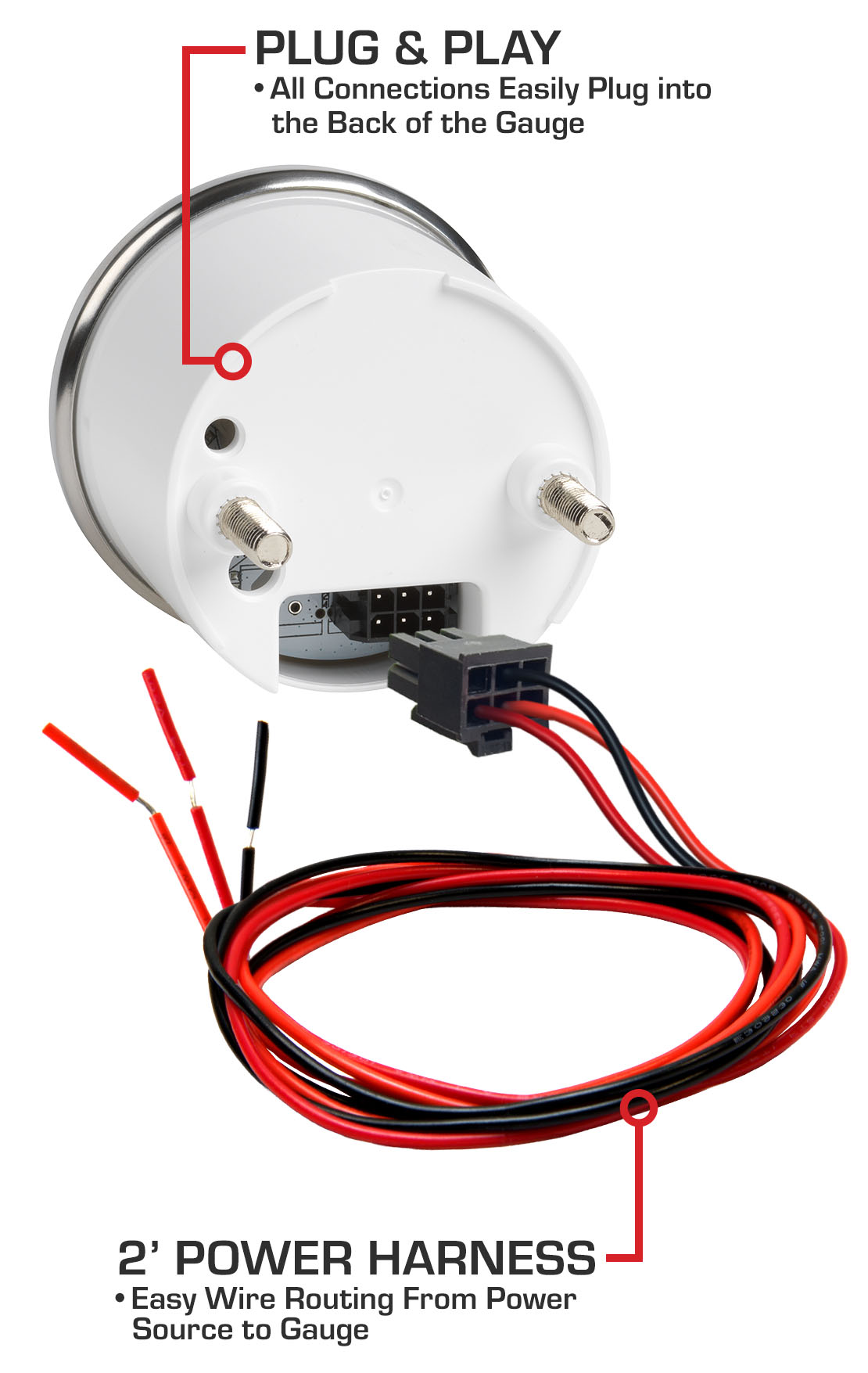 Classic Series Voltmeter Gauge Parts & Wiring