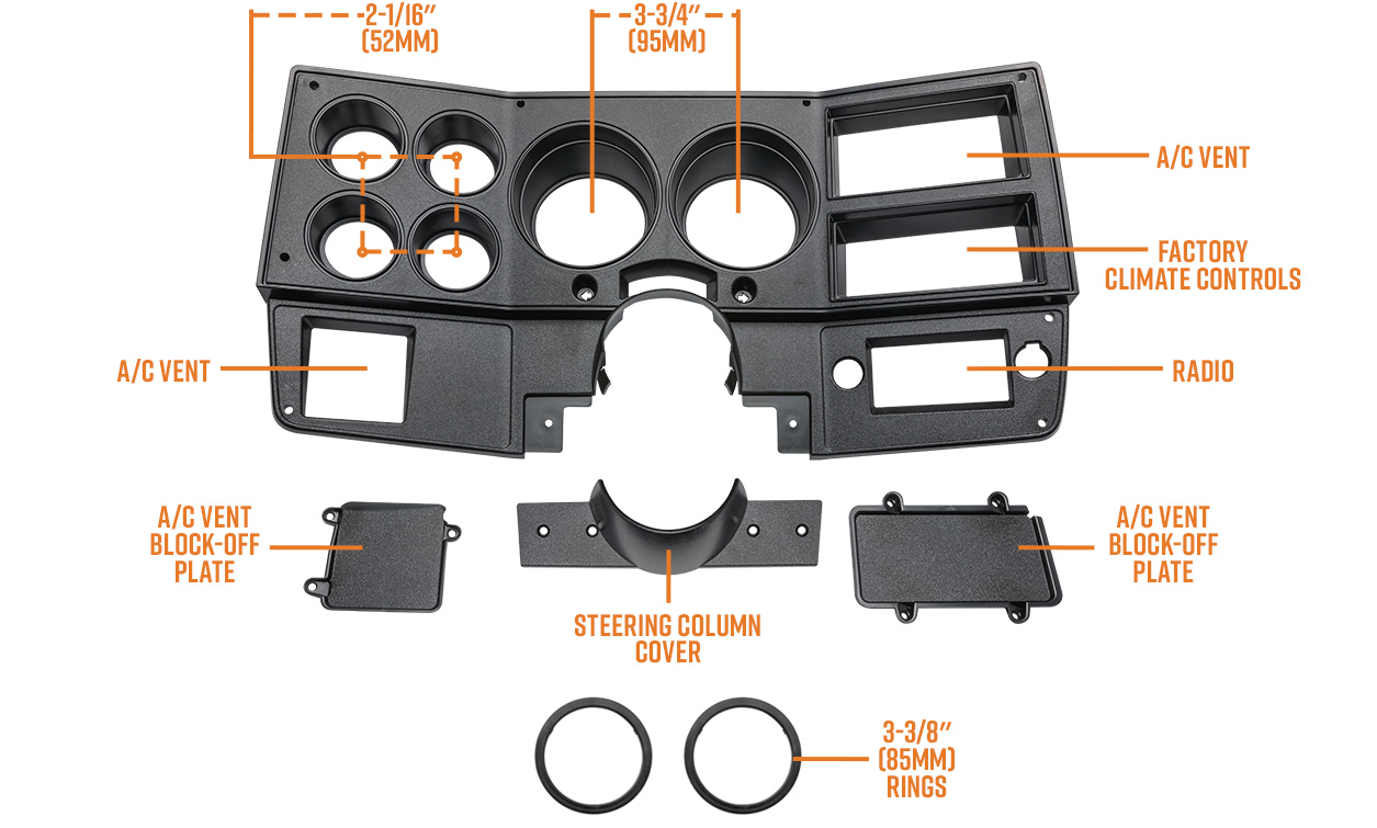 Replacement C10 Dash Panel Cluster